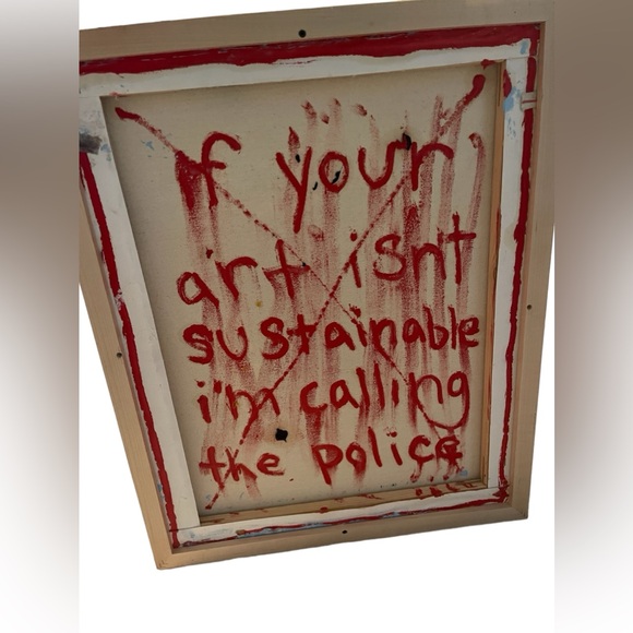 Gilbane Peck Gorgeous Mixed Media Framed painting purchased in NYC - Picture 3 of 8